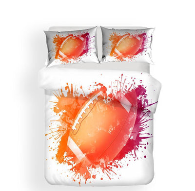 Vintage Amerikaans Voetbal Dekbedovertrek