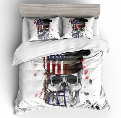 Vintage Amerikaans Schedel Dekbedovertrek