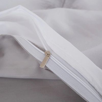 Wit Eenpersoonsdekbedovertrek