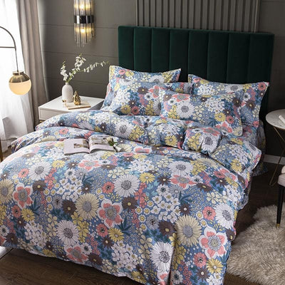 Vintage Gebloemde Dekbedovertrek