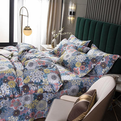 Vintage Gebloemde Dekbedovertrek