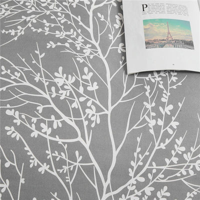 Grijs Dekbedovertrek Met Patroon