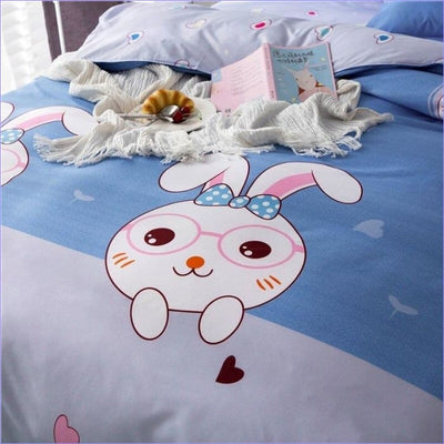 Nachtblauw Konijn Dekbedovertrek