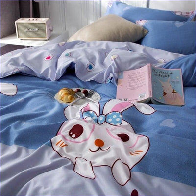 Nachtblauw Konijn Dekbedovertrek