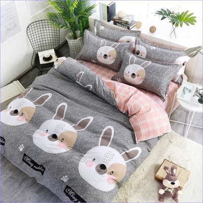 Grijs Konijn Dekbedovertrek