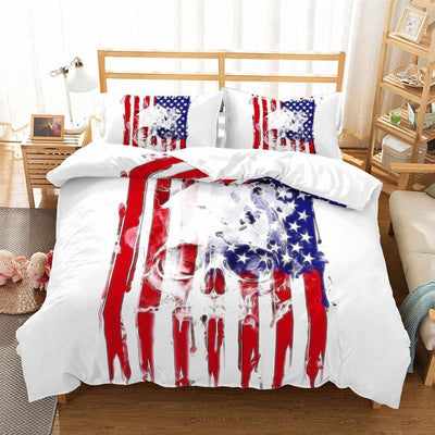 Vintage Amerikaans Schedel Dekbedovertrek