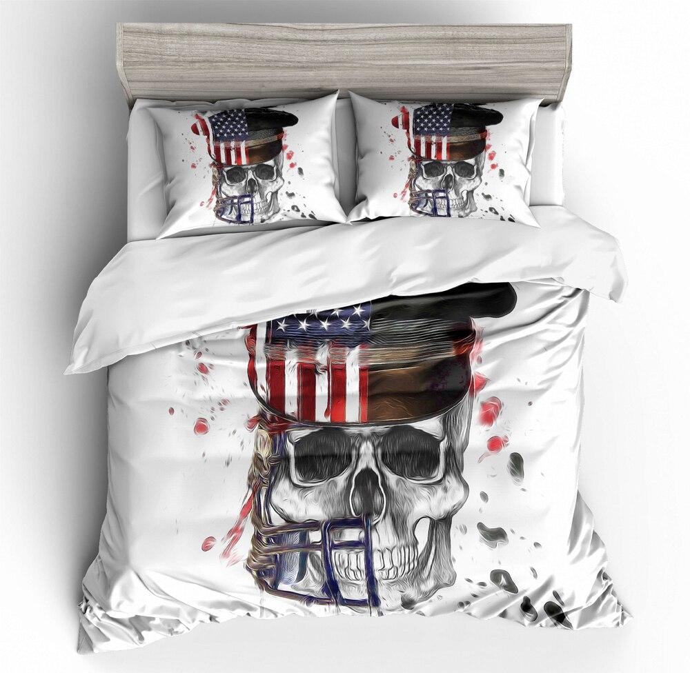 Vintage Amerikaans Schedel Dekbedovertrek