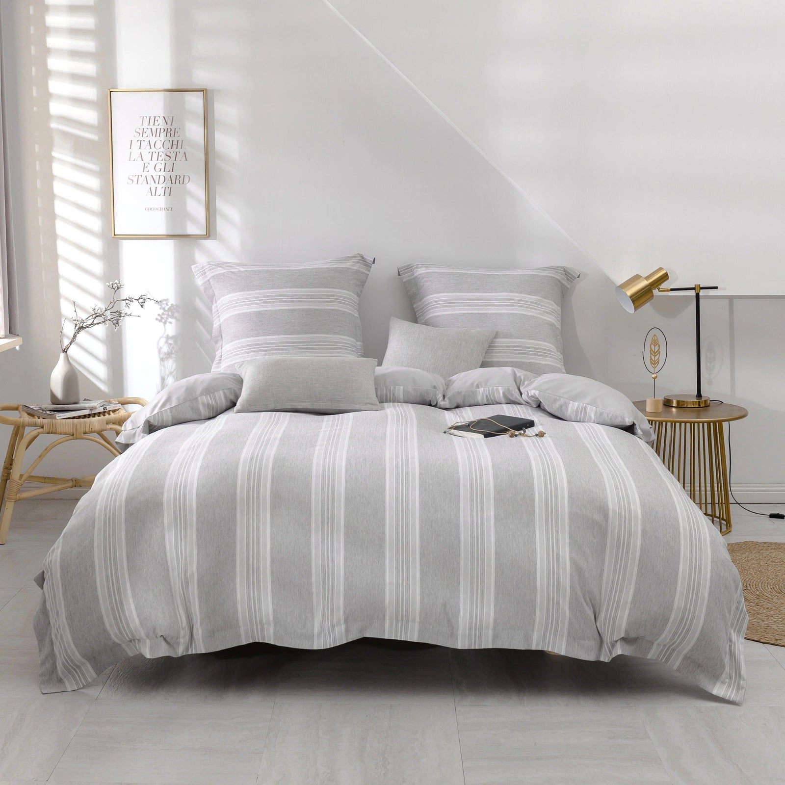 Dekbedovertrek 200x200 Grijs