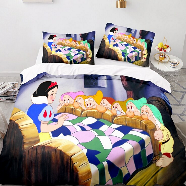 Sneeuwwitje In De Dwergen Dekbedovertrek