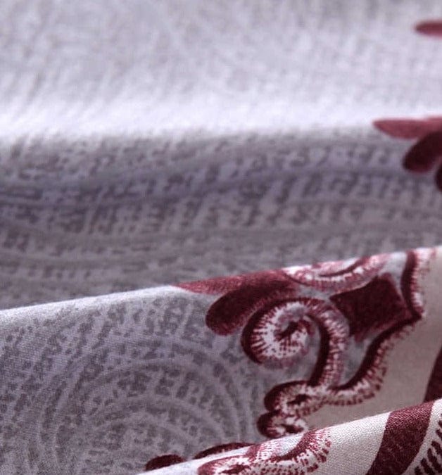 Wit En Rood Dekbedovertrek