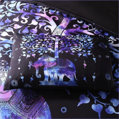 Bohemian Olifant Dekbedovertrek Veelkleurig