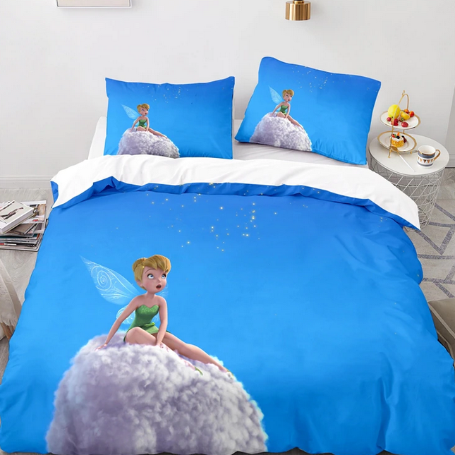Tinker Bell Op Een Wolkendekbedovertrek