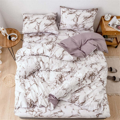 Dekbedovertrek Met Marmereffect