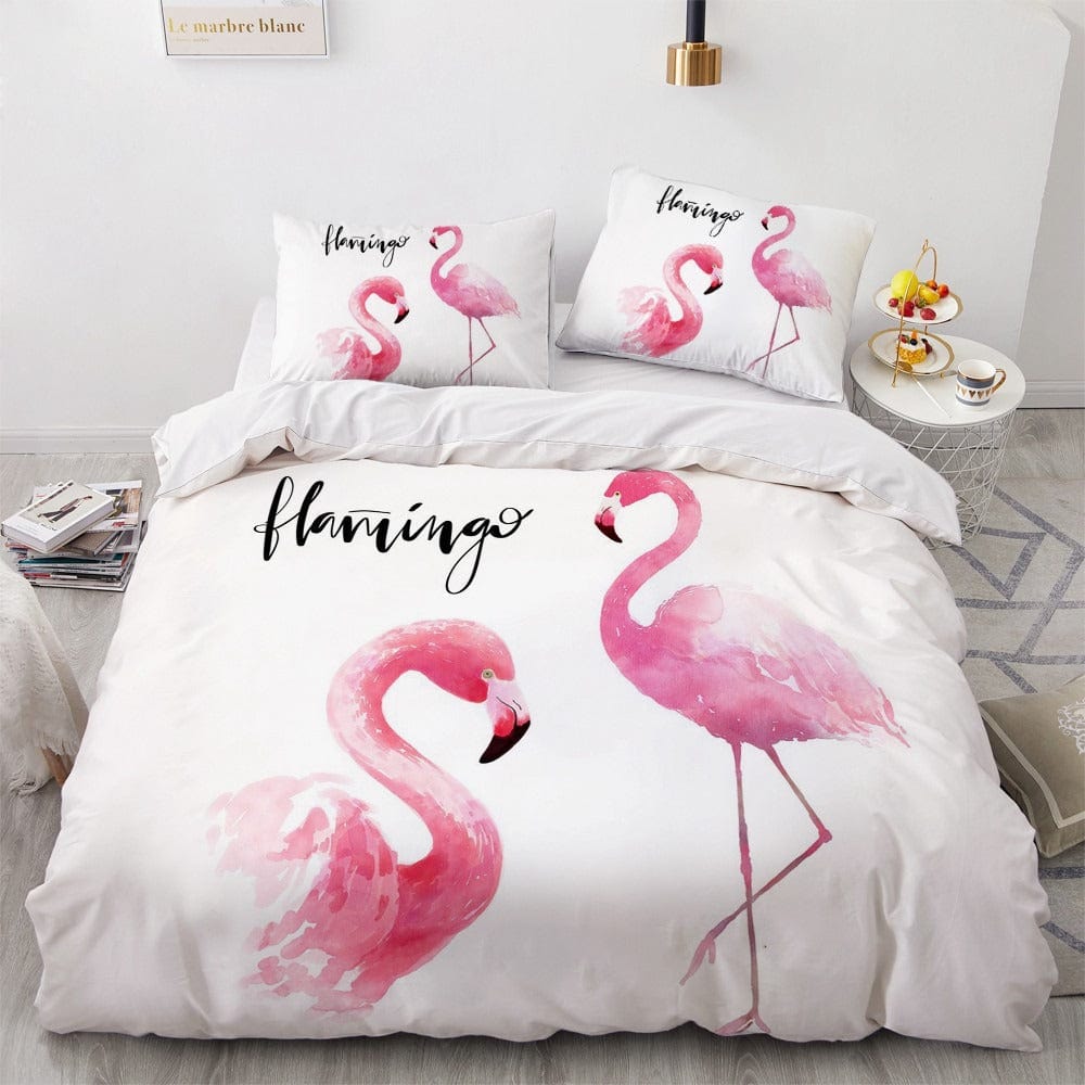 Roze Flamingo Dekbedovertrek 2 Persoons