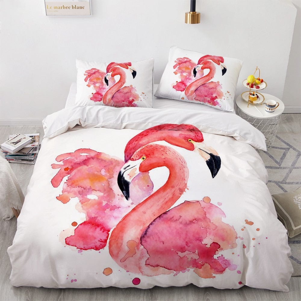 Roze Flamingo Dekbedovertrek 200x200