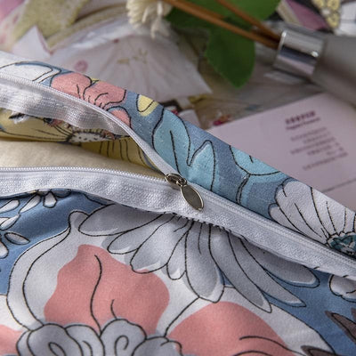 Vintage Gebloemde Dekbedovertrek