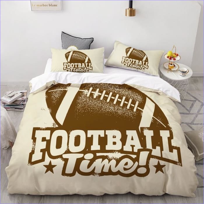Vintage Amerikaans Voetbal Dekbedovertrek