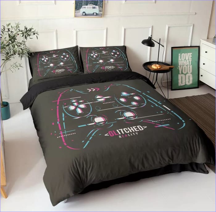 Gamer Glitched Dekbedovertrek
