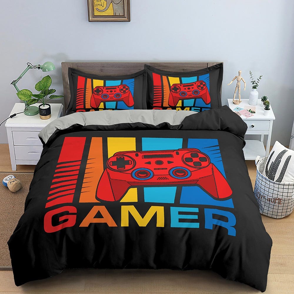 Multicolor Gamer Dekbedovertrek 2 Personen