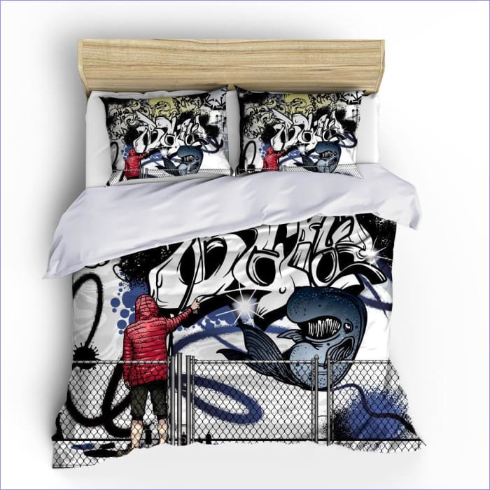 Graffiti Dekbedovertrek 1 Persoons
