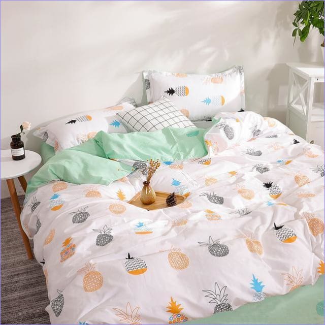 Veelkleurig Ananas Modern Dekbedovertrek