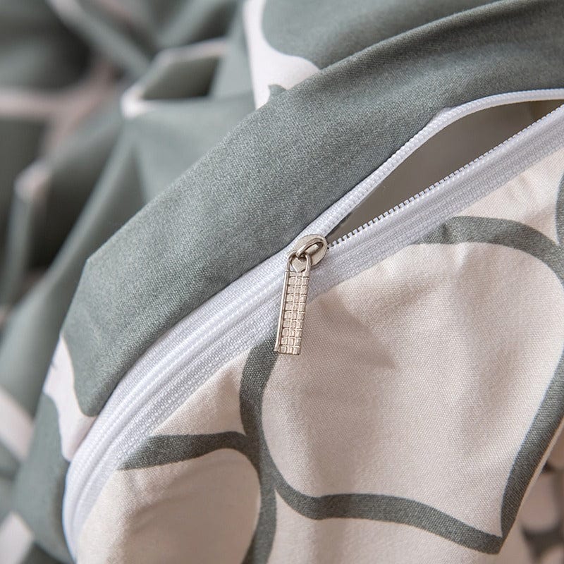 Oosters Grijs Dekbedovertrek