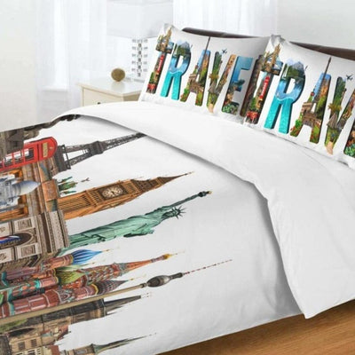 Parijs Londen New York Reisdekbedovertrek