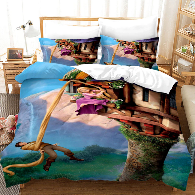 Rapunzel En Flynn Tower Dekbedovertrek