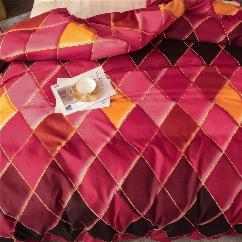 Rood Oranje Dekbedovertrek