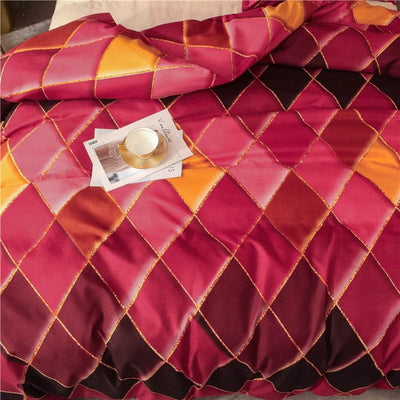 Rood Oranje Dekbedovertrek