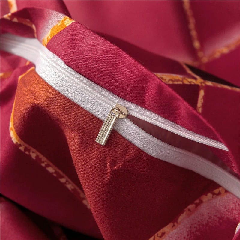 Rood Oranje Dekbedovertrek