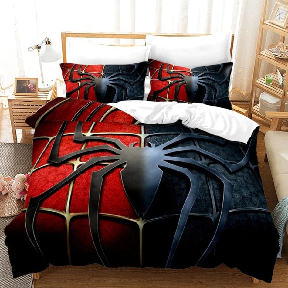 Rood En Zwart Spiderman 3 Dekbedovertrek