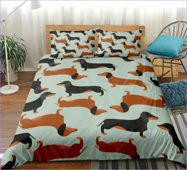 Crazy Teckel Dekbedovertrek