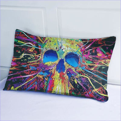 Explosie Van Kleuren Schedel Dekbedovertrek