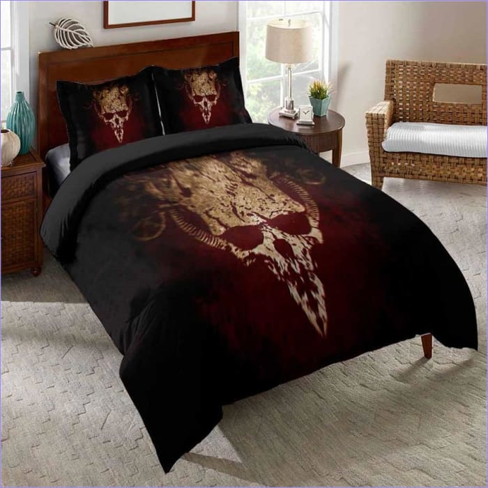 Ghost Schedel Dekbedovertrek