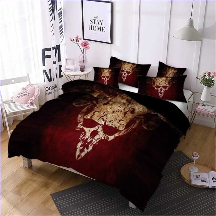 Ghost Schedel Dekbedovertrek