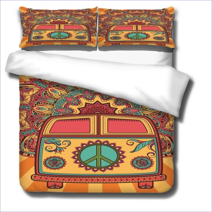 Van Peace And Love Dekbedovertrek
