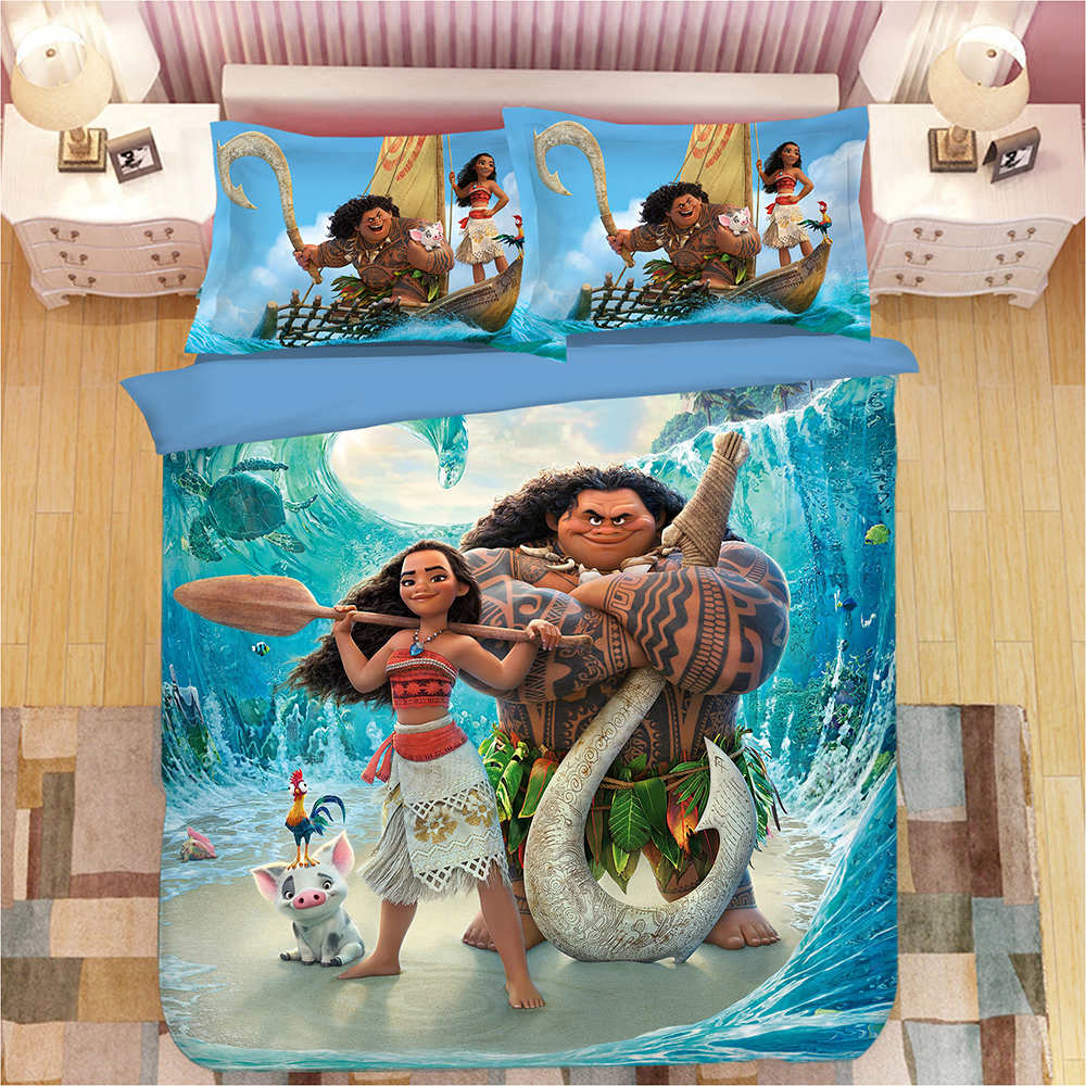 Moana Te Midden Van De Golven Dekbedovertrek